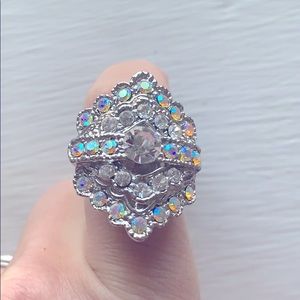 Rhinestone ring like new